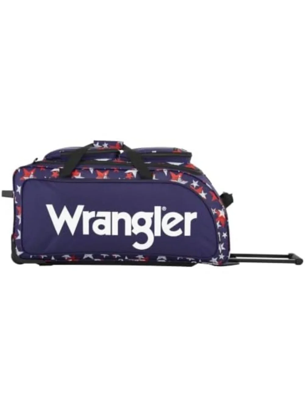 30” Rolling Duffel Bag with American Stars Design - Travel, Gym, Weekend Getaway